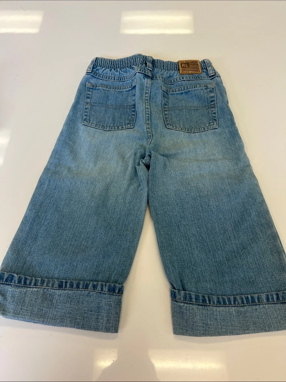Ralph Lauren cropped Light Wash Jeans - girls sz 6X adorable !!